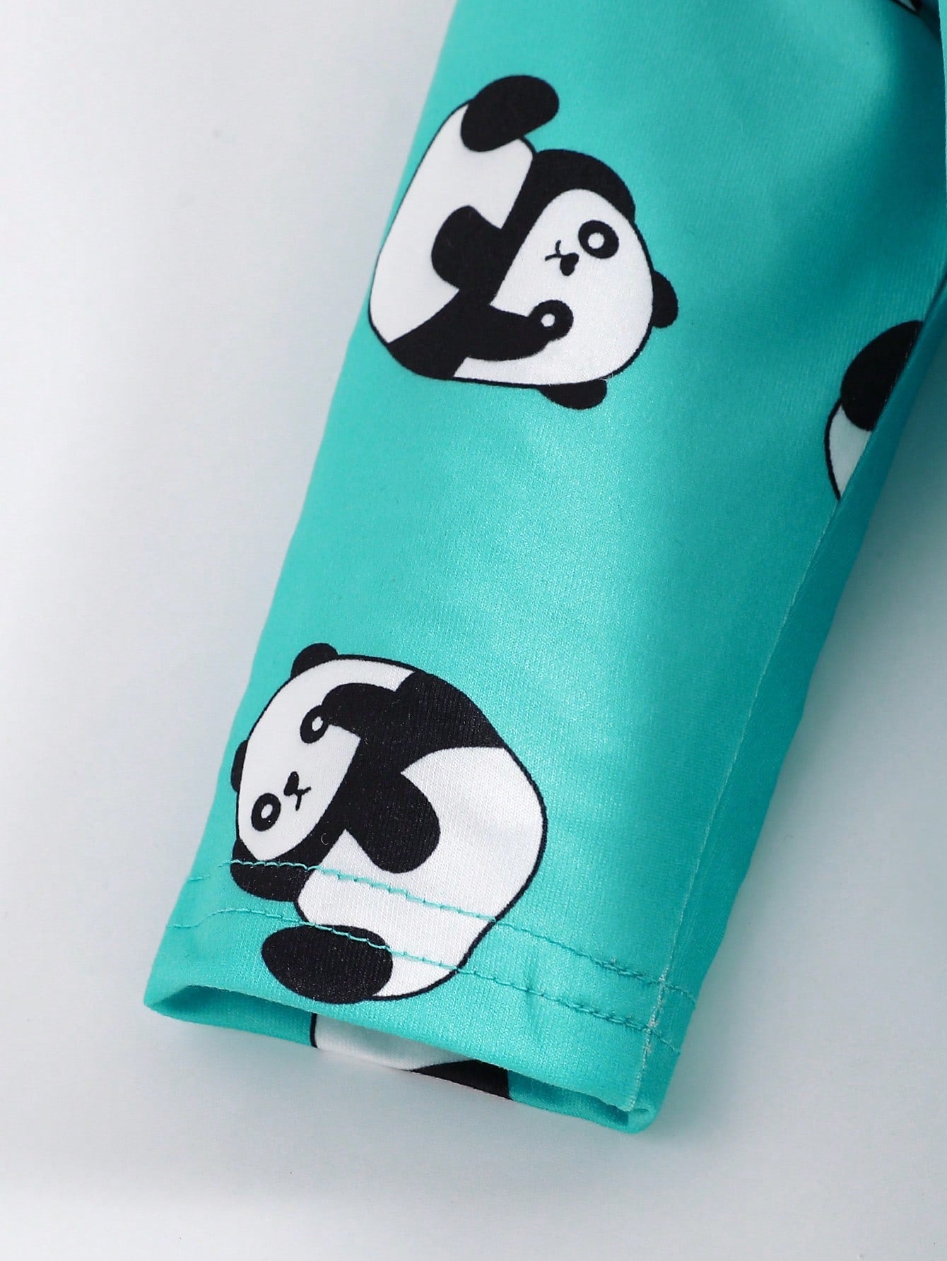 3pcs Baby Boy Cute Cartoon Panda & Striped Print Long Sleeve Footie Jumpsuit, Suitable For All Seasons