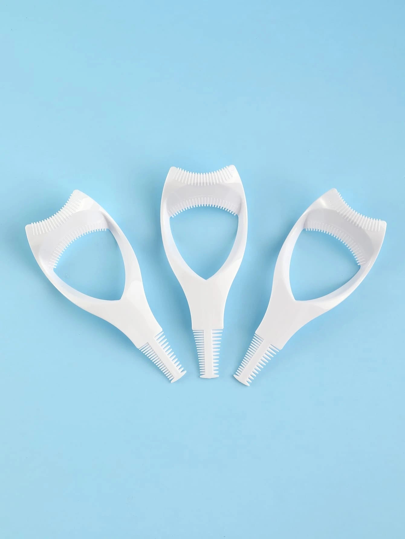 3pcs Mascara Shield Applicator Guard Eyelash Guide For Makeup, Eyelash Brush Tool, 3 In 1 Makeup Cosmetic Eyelash Tool Upper Lower Eye Lash Mascara Guard Applicator, For Women Girls, White,Makeup,Chea