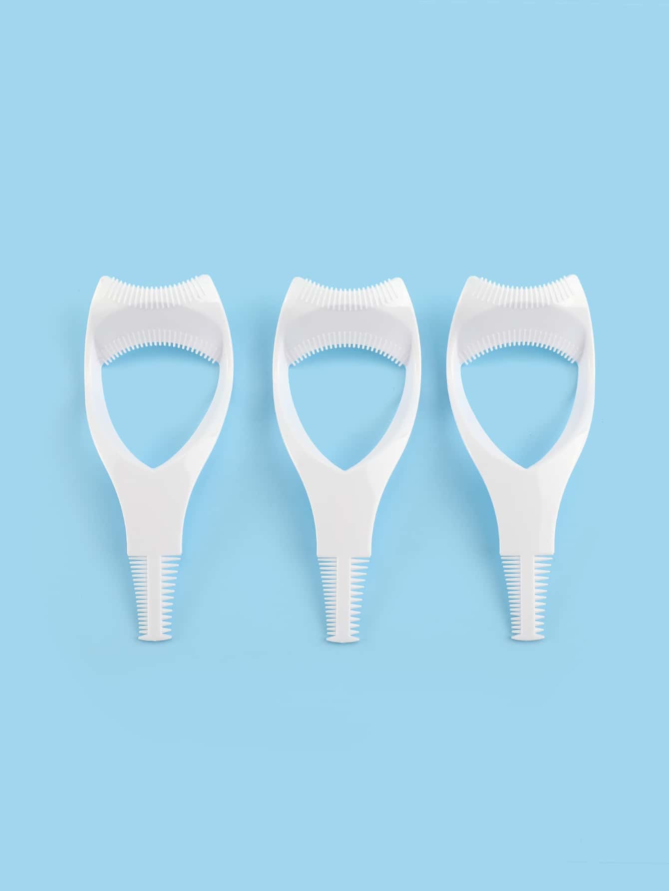 3pcs Mascara Shield Applicator Guard Eyelash Guide For Makeup, Eyelash Brush Tool, 3 In 1 Makeup Cosmetic Eyelash Tool Upper Lower Eye Lash Mascara Guard Applicator, For Women Girls, White,Makeup,Chea