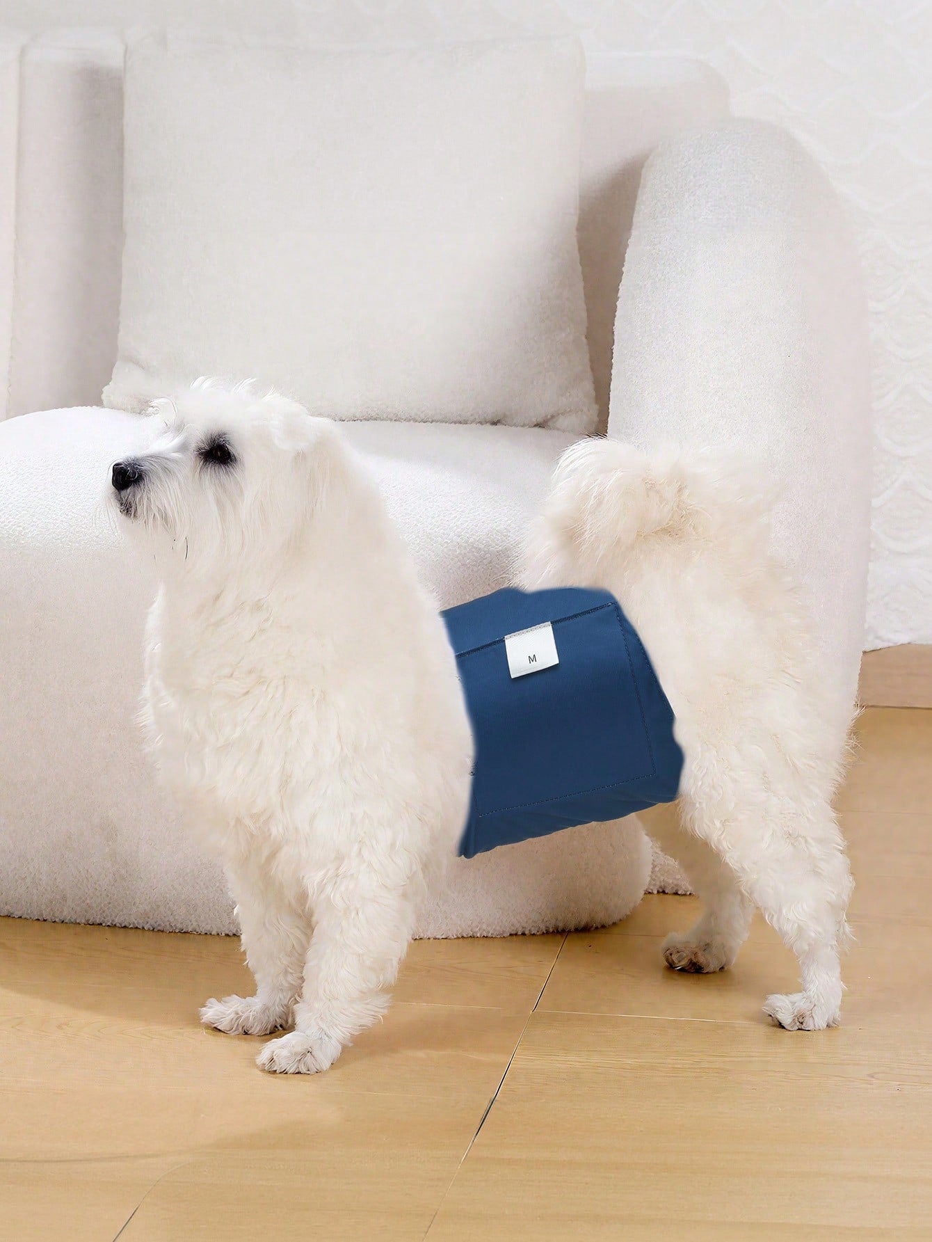 3pcs/Pack Reusable Male Dog Diapers- Super Absorbent Washable Male Dog Diapers- Reusable Male Dog Diapers (Solid Color)