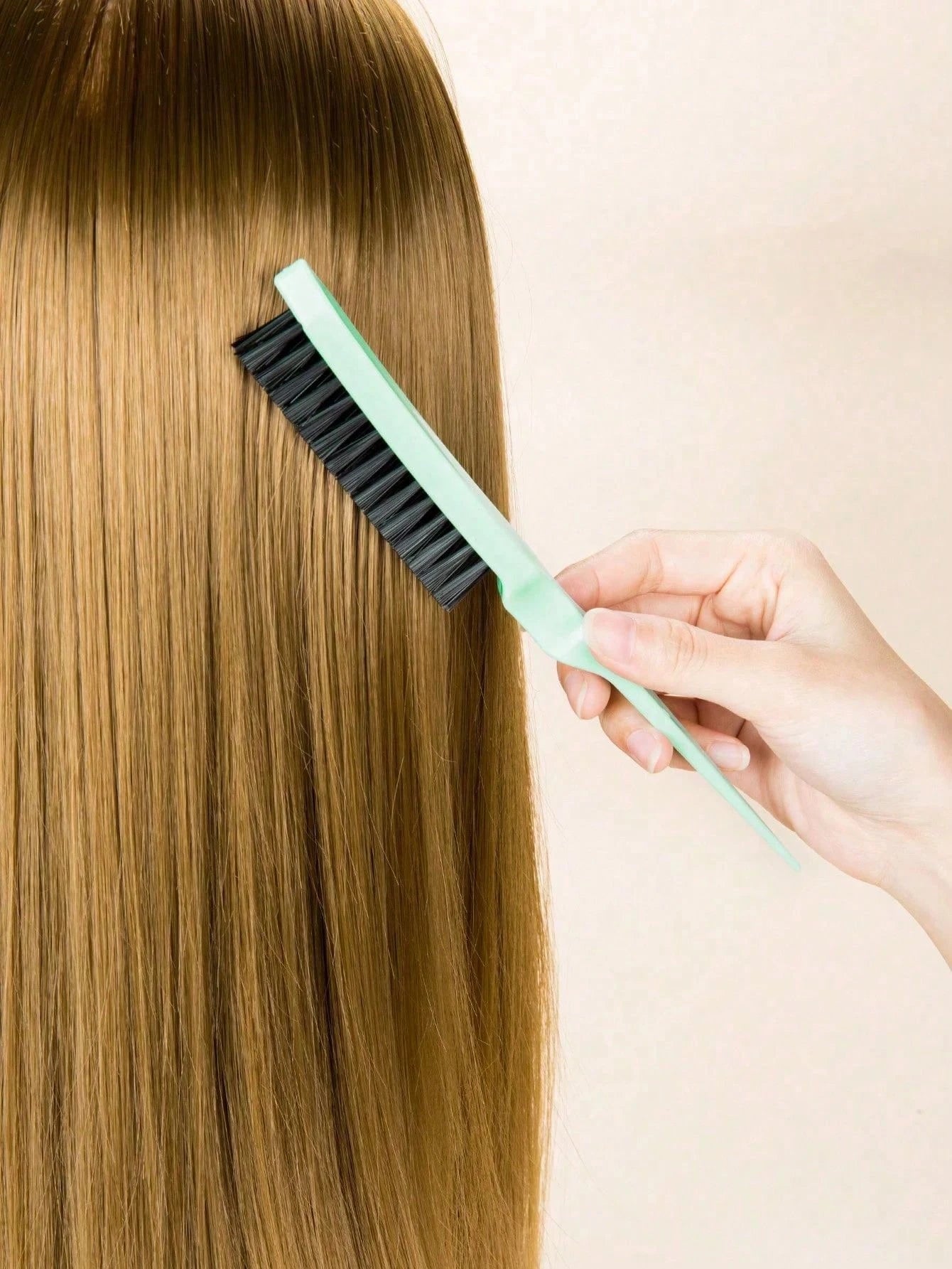 3PCS Professional Hair Styling Brush Set Includes Volumizing Brush Tail Comb Edge Brush Soft Bristles For Hairline Nape Detangling Smoothing Home Salon Beauty Parlor Back To School Travel Portable Men