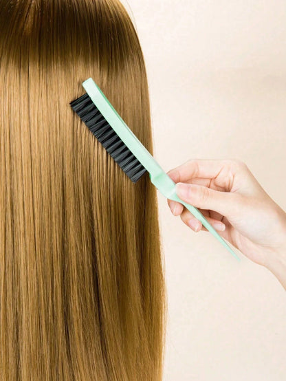 3PCS Professional Hair Styling Brush Set Includes Volumizing Brush Tail Comb Edge Brush Soft Bristles For Hairline Nape Detangling Smoothing Home Salon Beauty Parlor Back To School Travel Portable Men