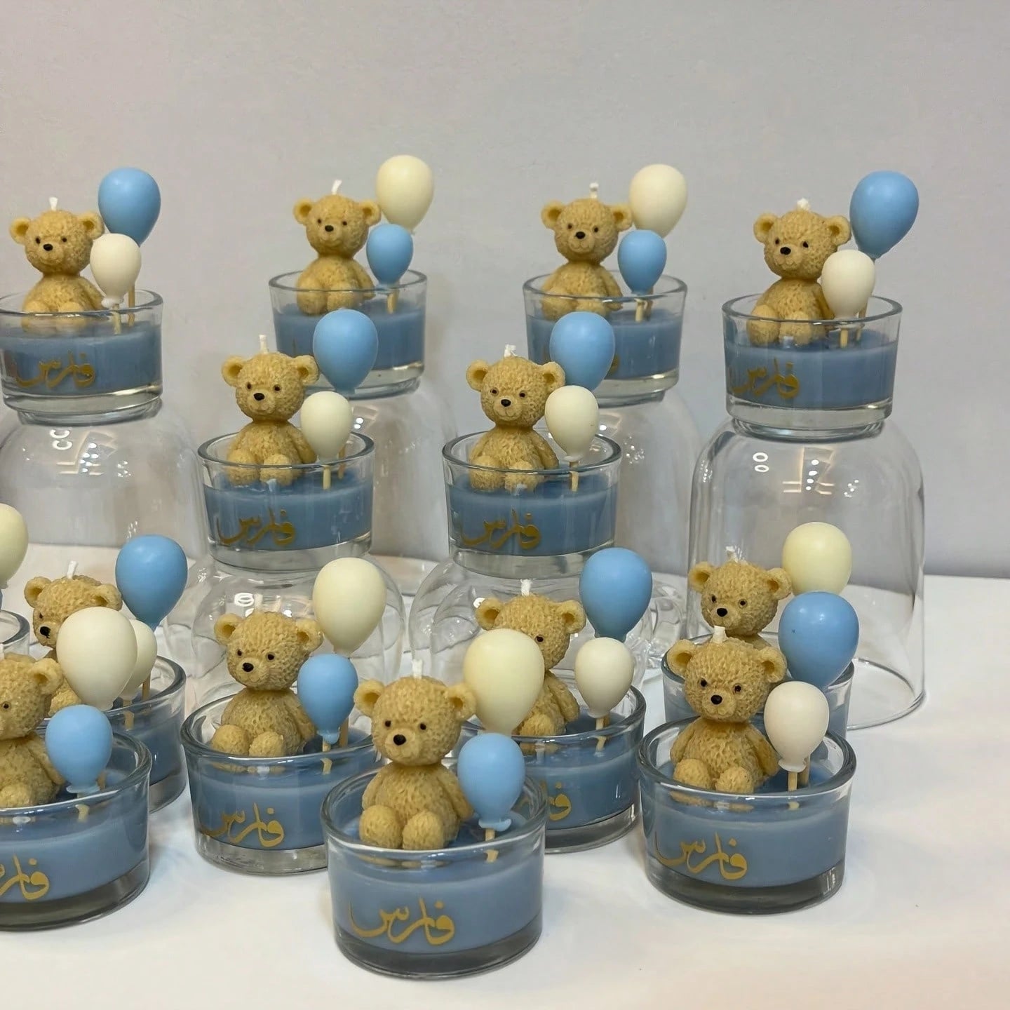 3pcs Resin Silicone Round Balloon And 3D Bear Silicone Mold Set, Candle Balloon And Bear Decorative Mold, Candle Add-On Mold, Decorative Craft Making Additive, For Concrete Making