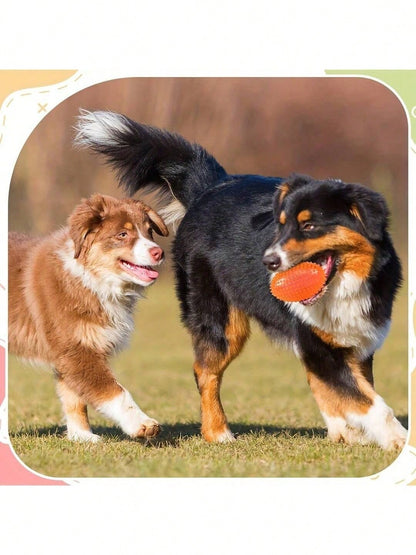 4.5 Inch Spiky Squeaky Ball Dog Toy For Medium And Large Dogs, Puppy Chew Toy For Strong Chewers, Fetch Training Toy, Large Spiky Chew Ball With Squeaker