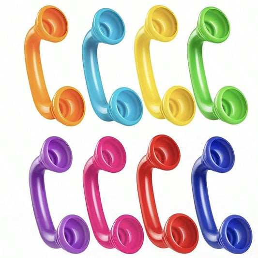 4/8/12/24pcs Low-Voice Reading Phones, Auditory Feedback Reading Phones, Classroom "Listen To My Voice" Phones, Colorful Speech Therapy Toy Tools, Accelerate Student Reading Fluency And Pronunciation