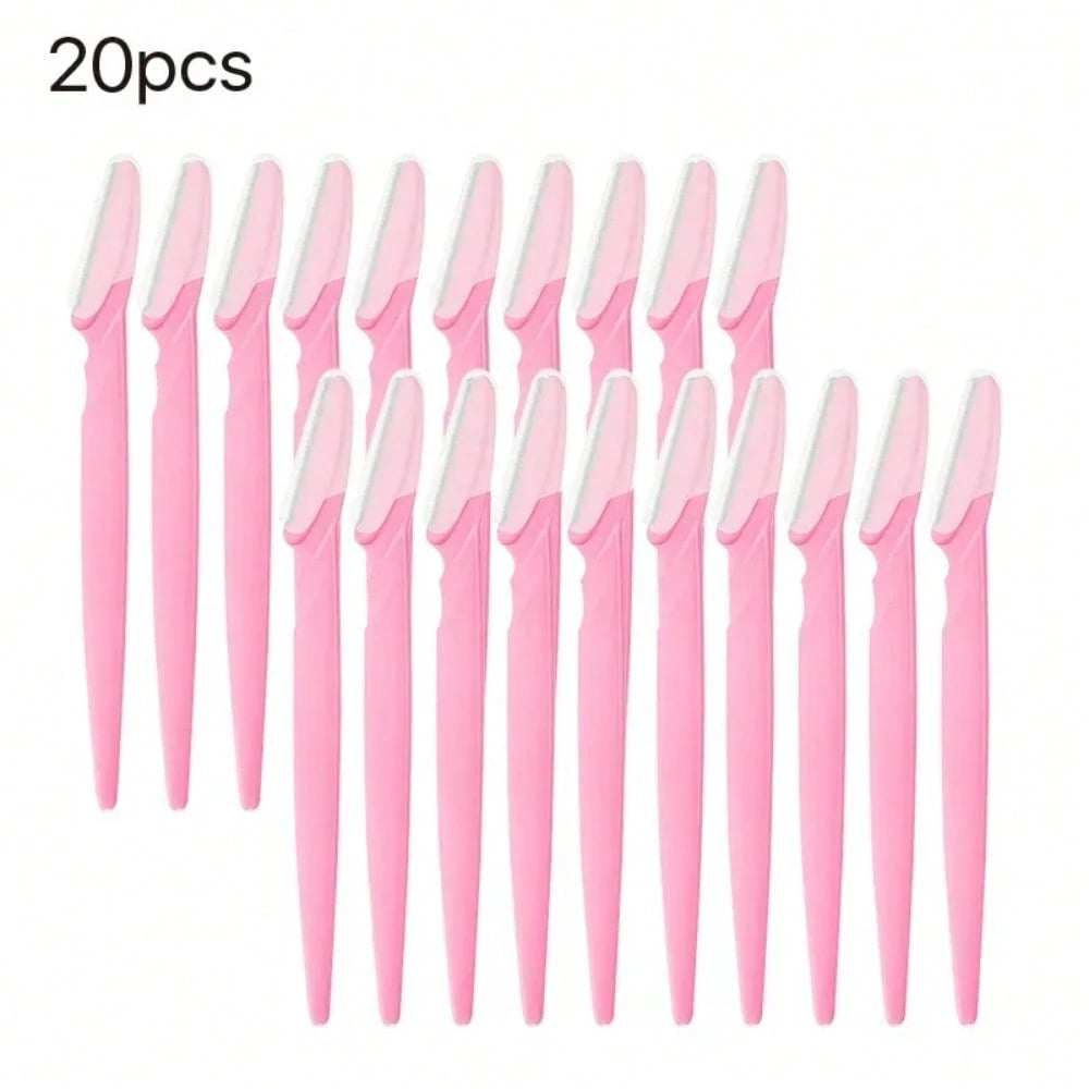 40pcs/20pcs/10pcs Eyebrow Trimmer Makeup Beauty Tool Facial Body Hair Removal Razor Blade Women Eyebrow Shaping Knife