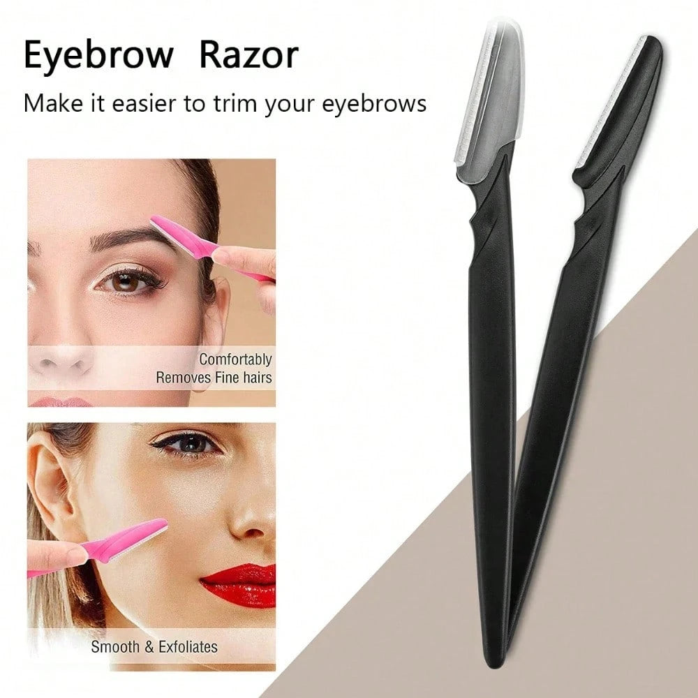 40pcs/20pcs/10pcs Eyebrow Trimmer Makeup Beauty Tool Facial Body Hair Removal Razor Blade Women Eyebrow Shaping Knife