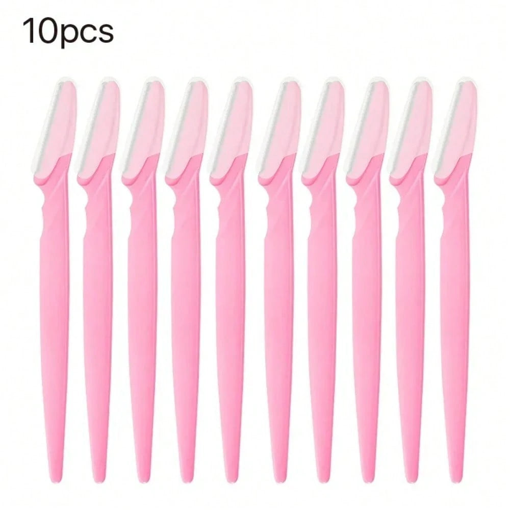 40pcs/20pcs/10pcs Eyebrow Trimmer Makeup Beauty Tool Facial Body Hair Removal Razor Blade Women Eyebrow Shaping Knife
