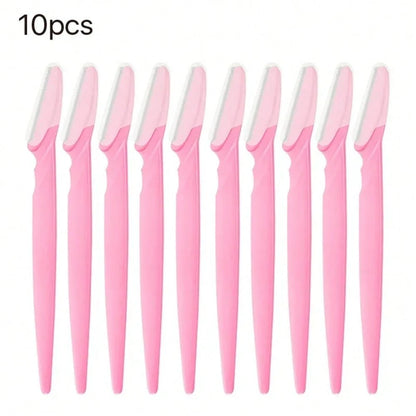 40pcs/20pcs/10pcs Eyebrow Trimmer Makeup Beauty Tool Facial Body Hair Removal Razor Blade Women Eyebrow Shaping Knife