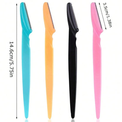 40pcs/20pcs/10pcs Eyebrow Trimmer Makeup Beauty Tool Facial Body Hair Removal Razor Blade Women Eyebrow Shaping Knife