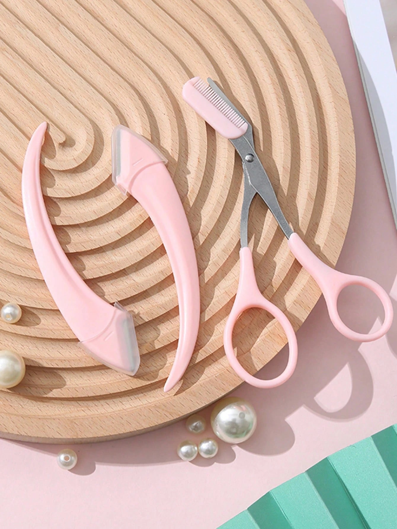 4pcs/2pcs/1pc Stainless Steel Eyebrow Trimmer Scissors Set With Comb, Suitable For Any Skin Type Beauty Tools, Unisex, Can Be Used For Depilation, Makeup, Home Decor, Vanity, Travel, Bedroom And More.