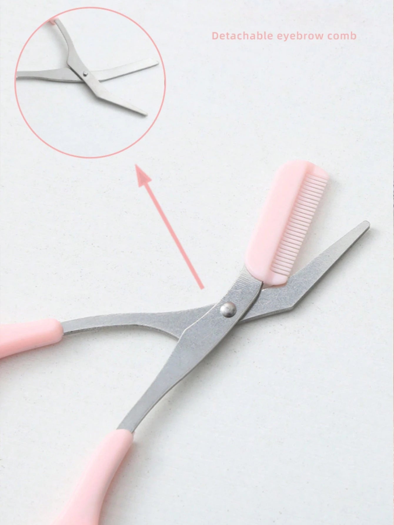 4pcs/2pcs/1pc Stainless Steel Eyebrow Trimmer Scissors Set With Comb, Suitable For Any Skin Type Beauty Tools, Unisex, Can Be Used For Depilation, Makeup, Home Decor, Vanity, Travel, Bedroom And More.