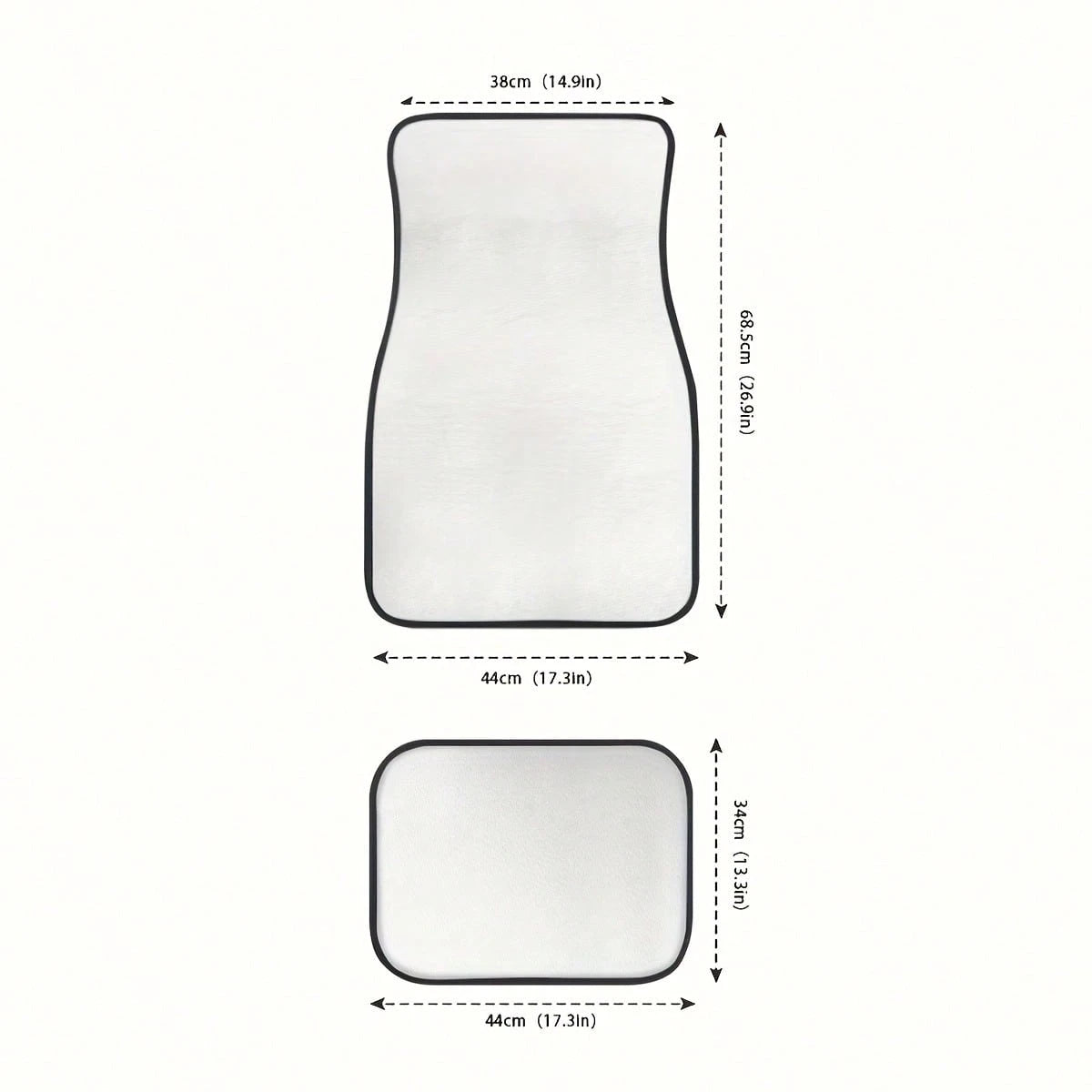 4pcs/2pcs Black Leopard Print Car Floor Mats, Suitable For All Models, All-Season Mats With Anti-Slip Base, Easy-Clean Car Interior Accessories