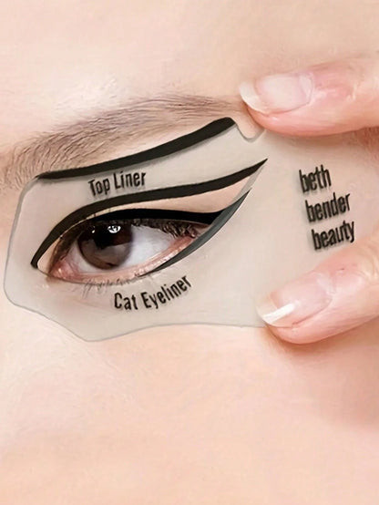 4pcs Eyeliner Stencil, Makeup Tool For Cat Eye, Smoky Eye, Eyeshadow Application,Makeup,Cheap,Room Decor,Vanity,Travel,Bedroom,Makeup Accessories,Cheap,Stocking Stuffers,Makeup,Makeup Tools,Cheap Stuf