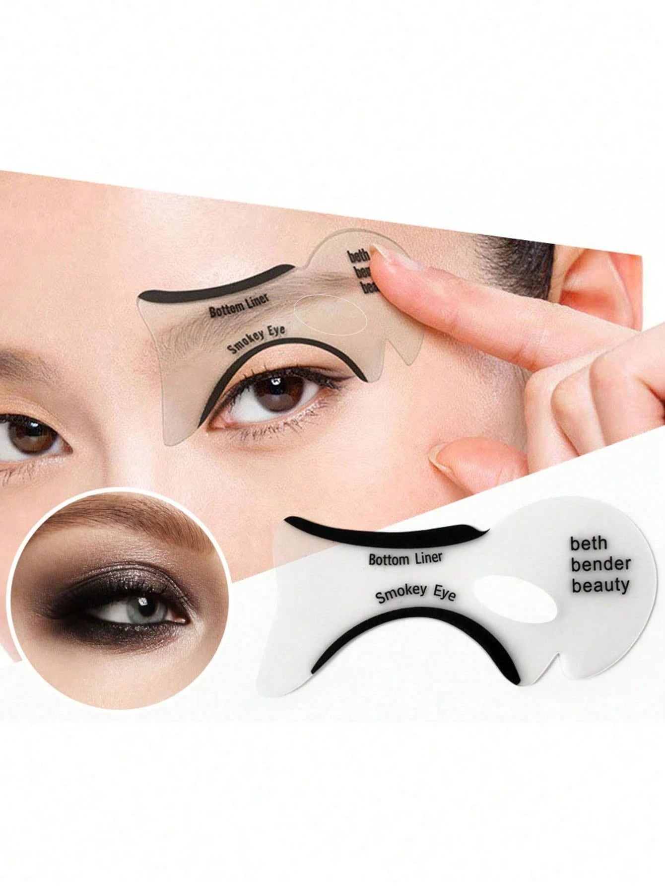 4pcs Eyeliner Stencil, Makeup Tool For Cat Eye, Smoky Eye, Eyeshadow Application,Makeup,Cheap,Room Decor,Vanity,Travel,Bedroom,Makeup Accessories,Cheap,Stocking Stuffers,Makeup,Makeup Tools,Cheap Stuf