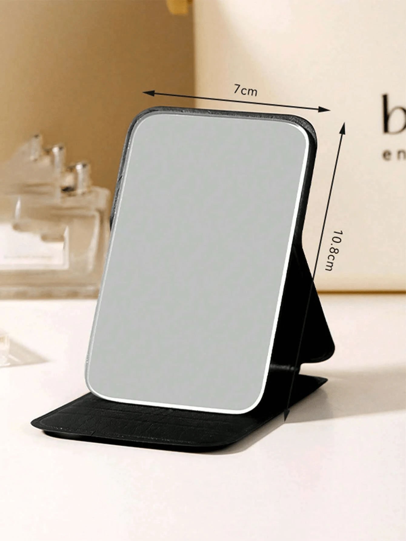 4pcs Folding Makeup Mirror, Portable Handheld Mirror, Minimalist, Suitable For Dorm Desk, Room Decor, Vanity, Bedroom, Makeup Accessories, Mini Mirror, Christmas Gift, Cosmetics, Makeup Tools, Women G