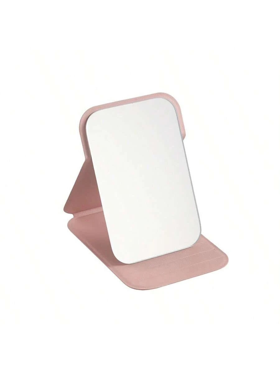 4pcs Folding Makeup Mirror, Portable Handheld Mirror, Minimalist, Suitable For Dorm Desk, Room Decor, Vanity, Bedroom, Makeup Accessories, Mini Mirror, Christmas Gift, Cosmetics, Makeup Tools, Women G