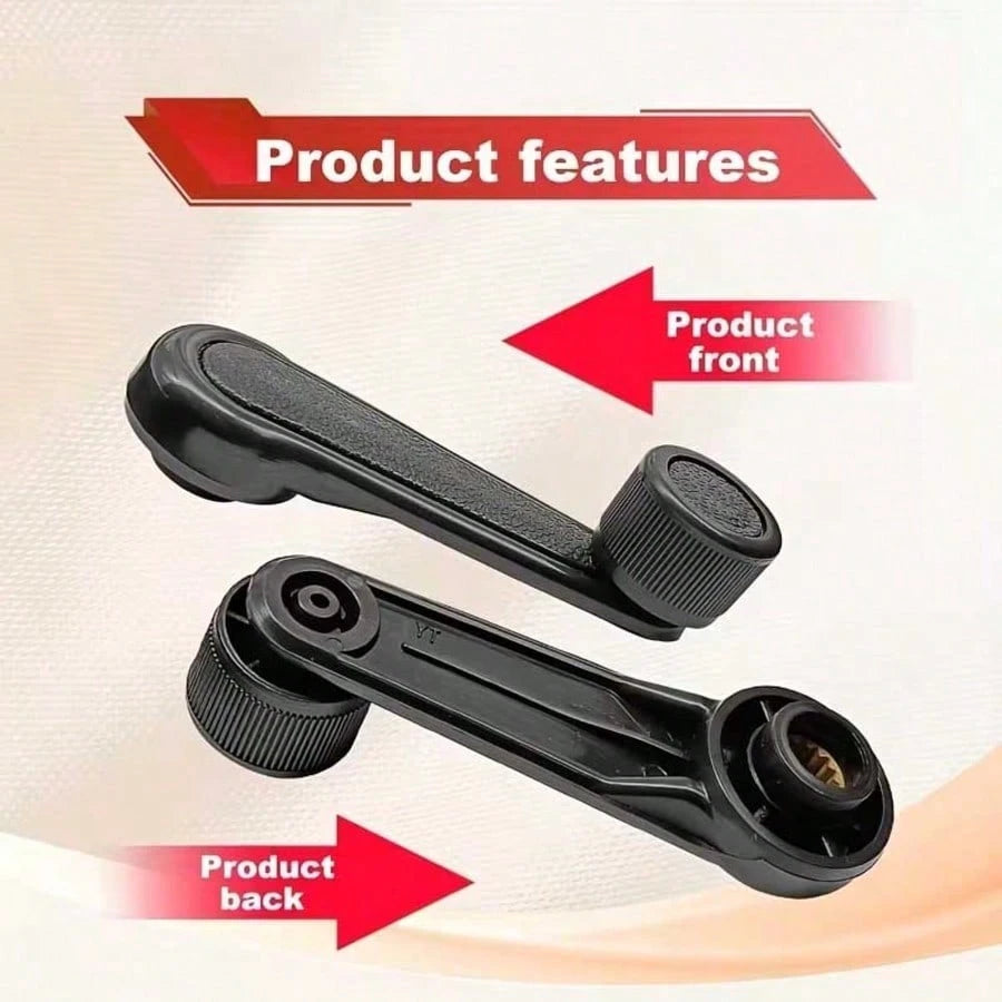 4pcs Manual Window Wiper Arm Handles With Gaskets And Springs, Universal Car Interior Accessories Replacement Parts, Car Window Crank Handles For Car Enthusiasts And Repair