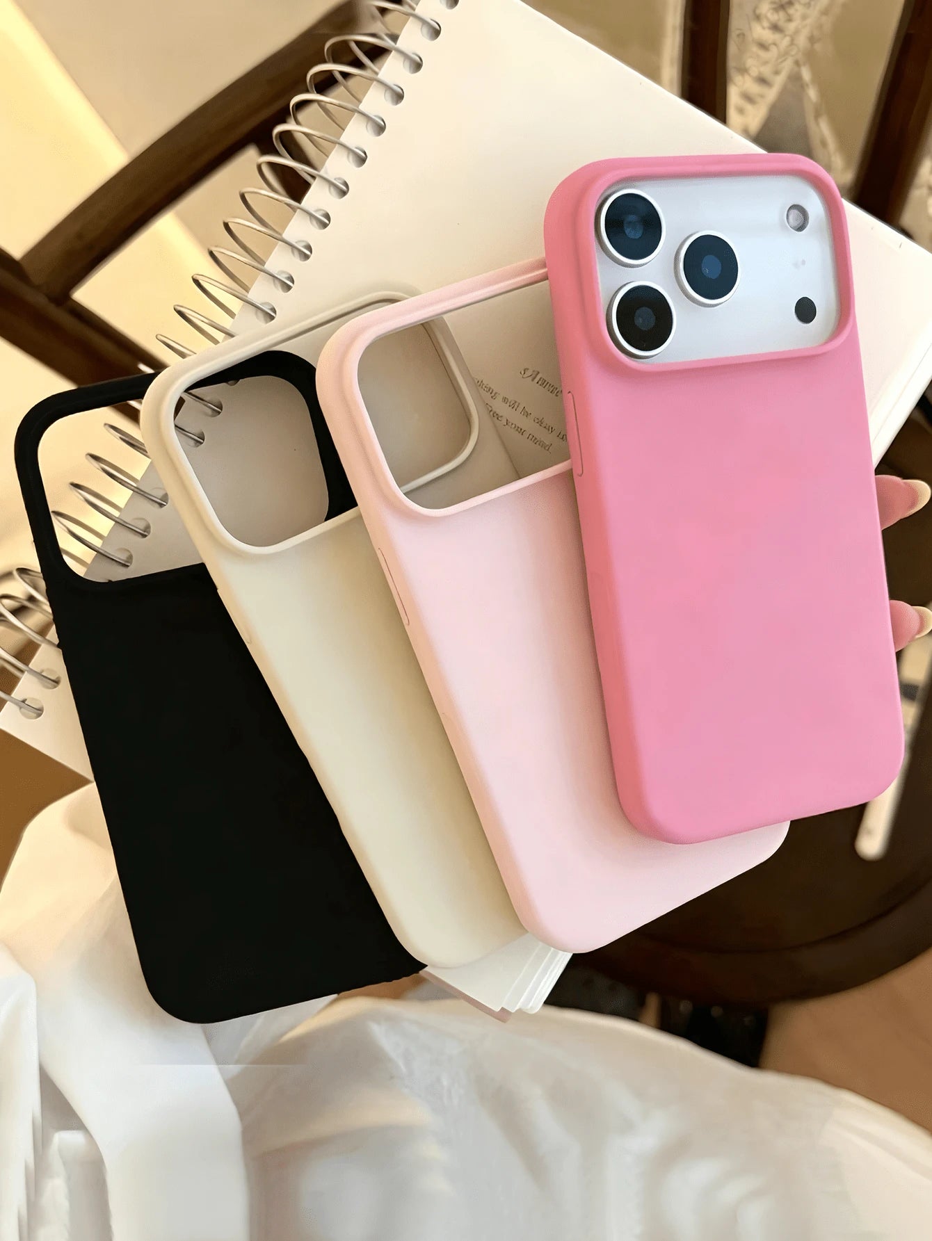 4pcs Matte Soft TPU Minimalist Personalized Shockproof Full Coverage Phone Case Compatible With Apple 17 16 15 14 13 12 11 Pro Max Air
