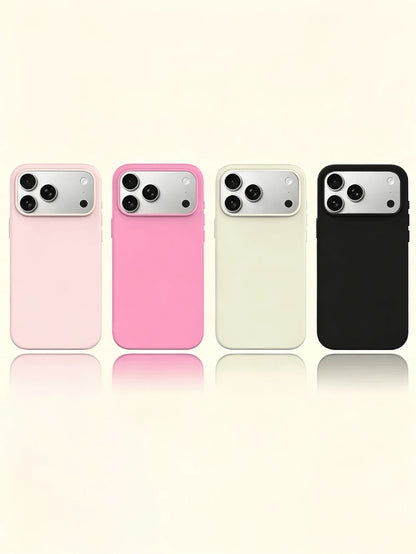 4pcs Matte Soft TPU Minimalist Personalized Shockproof Full Coverage Phone Case Compatible With Apple 17 16 15 14 13 12 11 Pro Max Air