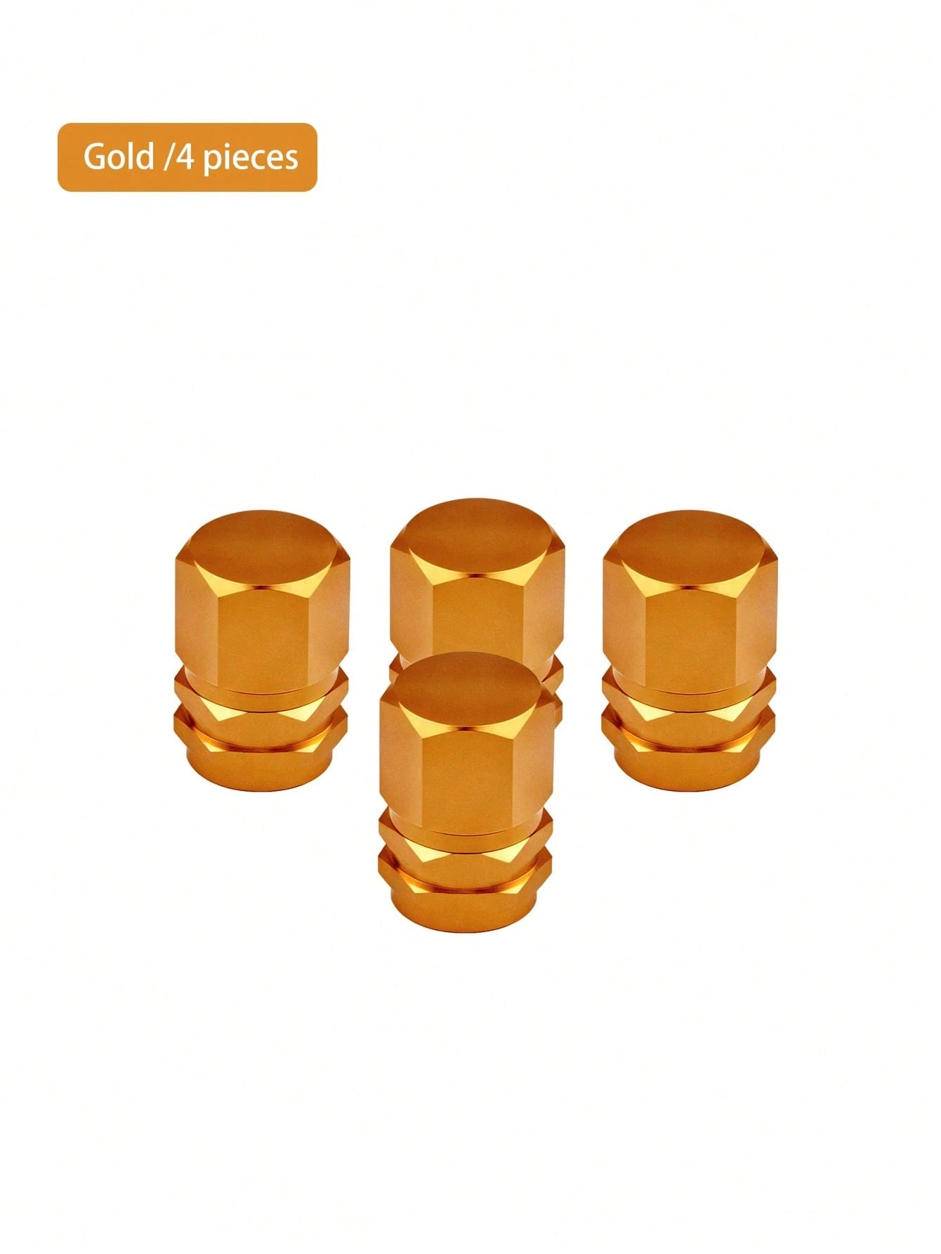 4PCS New Multi-Color Aluminum Alloy Car Tire Valve Stem Caps, Personalized Universal Fit Valve Core Vacuum Tire Pressure Monitoring Valve Caps