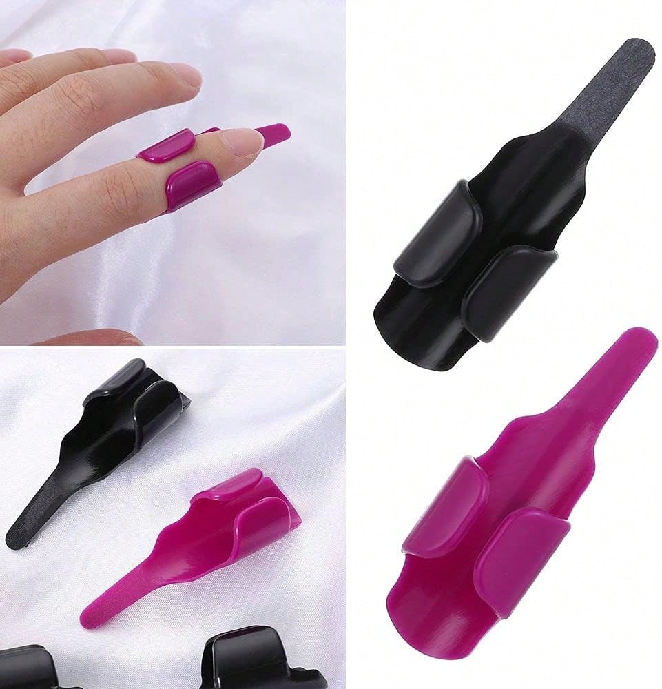 4pcs Plastic Adjustable Sewing Finger Open Design Household Sewing Finger Pusher Finger Gloves Sewing Accessories Effortless Cross Stitch Tools
