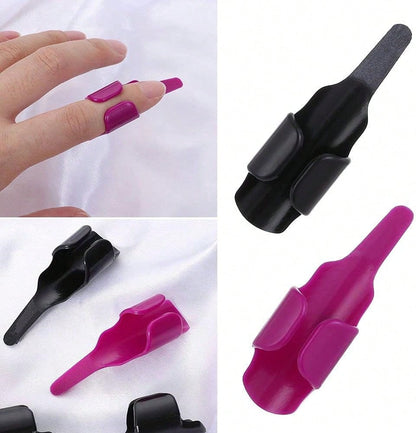 4pcs Plastic Adjustable Sewing Finger Open Design Household Sewing Finger Pusher Finger Gloves Sewing Accessories Effortless Cross Stitch Tools