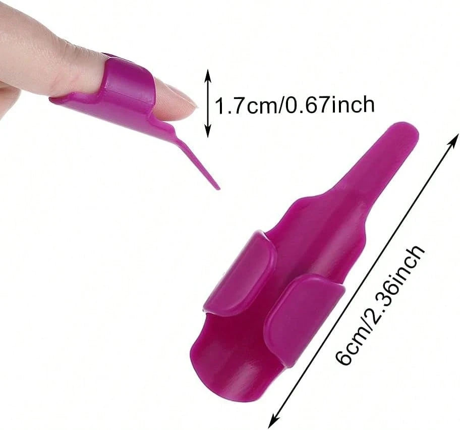 4pcs Plastic Adjustable Sewing Finger Open Design Household Sewing Finger Pusher Finger Gloves Sewing Accessories Effortless Cross Stitch Tools