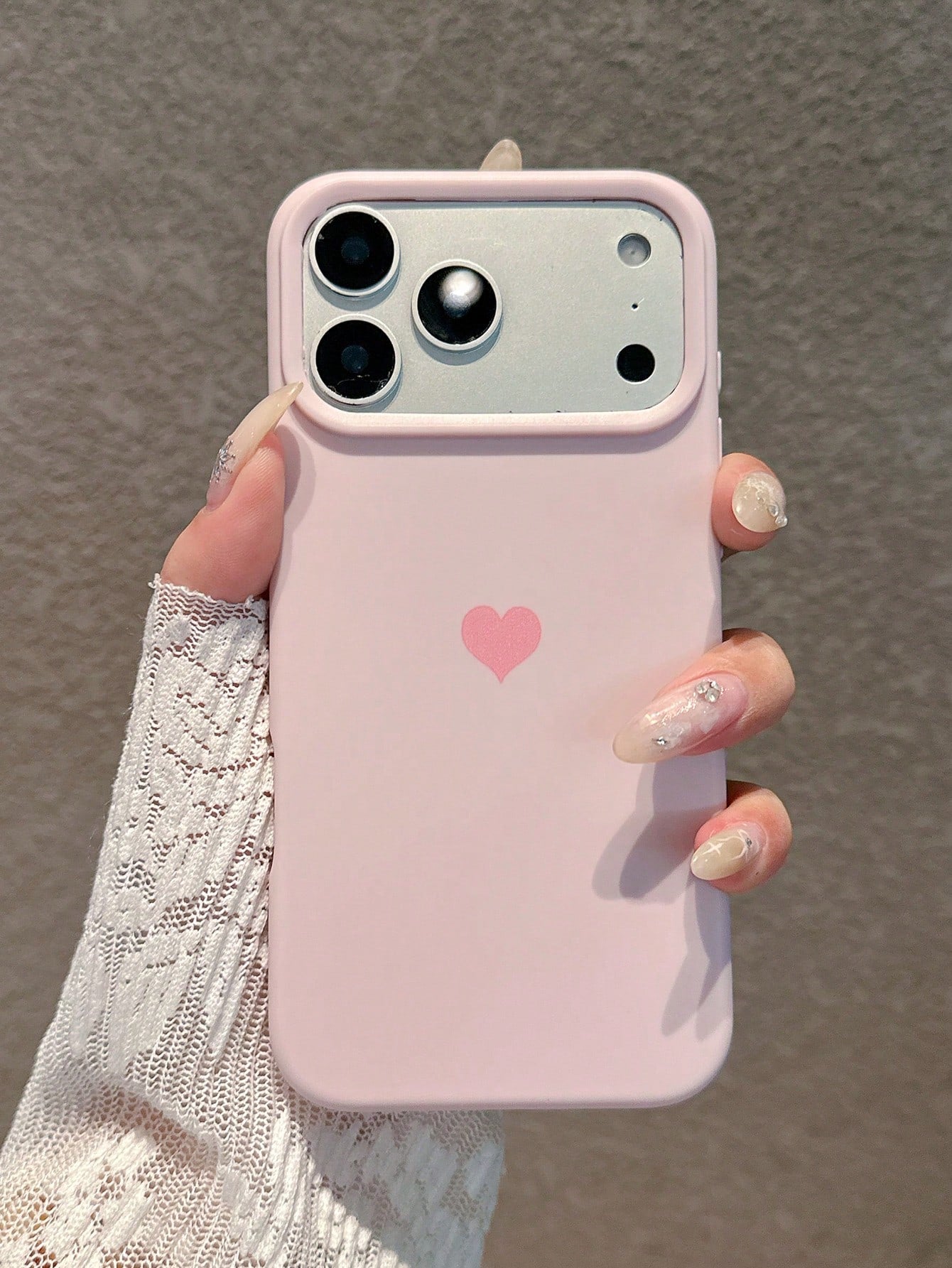 4pcs Set [Pink+Purple+Sky Blue+White] Heart Dopamine Pink Phone Case, Compatible With IPhone 17 Pro Max/17 Pro/17/16 Pro Max/16 Pro/16/16 Plus/15/15 Pro Max/15 Pro/15 Plus/11/12/13/14 Pro Max/12 Pro/1