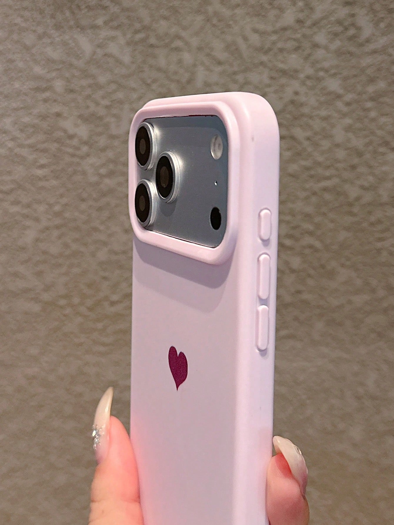 4pcs Set [Pink+Purple+Sky Blue+White] Heart Dopamine Pink Phone Case, Compatible With IPhone 17 Pro Max/17 Pro/17/16 Pro Max/16 Pro/16/16 Plus/15/15 Pro Max/15 Pro/15 Plus/11/12/13/14 Pro Max/12 Pro/1