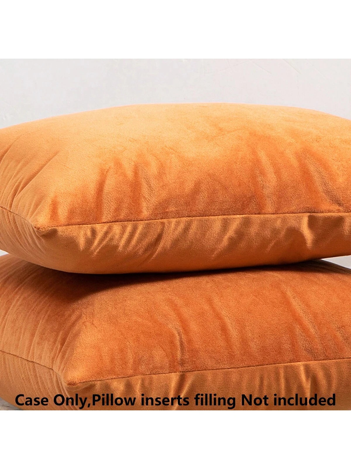 4pcs/Set Simple Solid Color Short Plush Skin-Friendly Pillow Case Without Filling (Pillow Core Not Included)