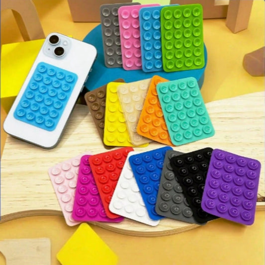 4pcs Silicone Phone Adhesive Grip, Anti-Slip Silicone Phone Stand Adhesive Phone Case Installation Hands-Free Phone Accessory Stand, Suitable For Selfie And Video, Multi-Function Phone Accessory, Fits