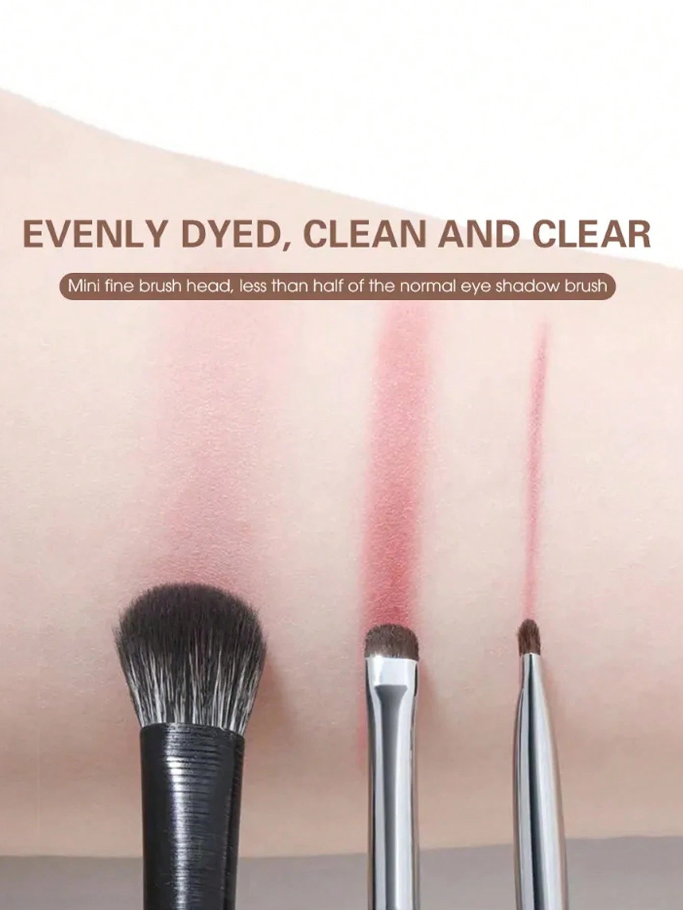4pcs Small Detail Black Eyeshadow Makeup Brush Set,Eyebrow Brush,Eyeshadow Brush,Spoolie,Spoolie Brush,Giveaways
