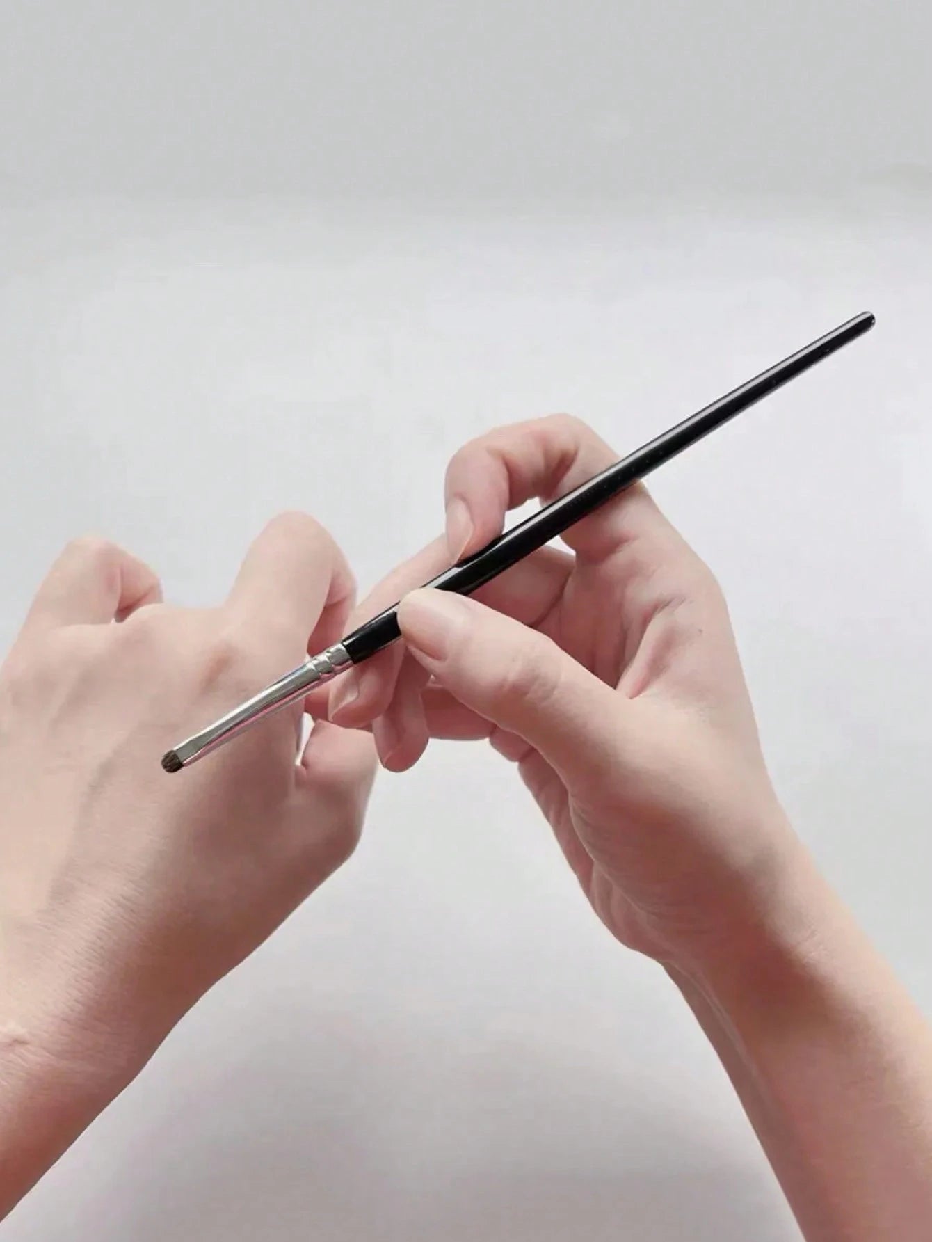 4pcs Small Detail Black Eyeshadow Makeup Brush Set,Eyebrow Brush,Eyeshadow Brush,Spoolie,Spoolie Brush,Giveaways