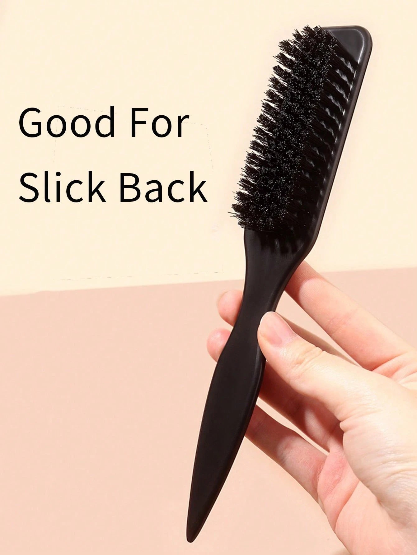4pcs Smooth Back Comb Set, Suitable For Creating Smooth Ponytail Bun, Smoothing Frizz, Controlling Hairline, Backcombing And Volumizing Styling. Wide-Tooth Comb Head Convenient For Sectioning And Part