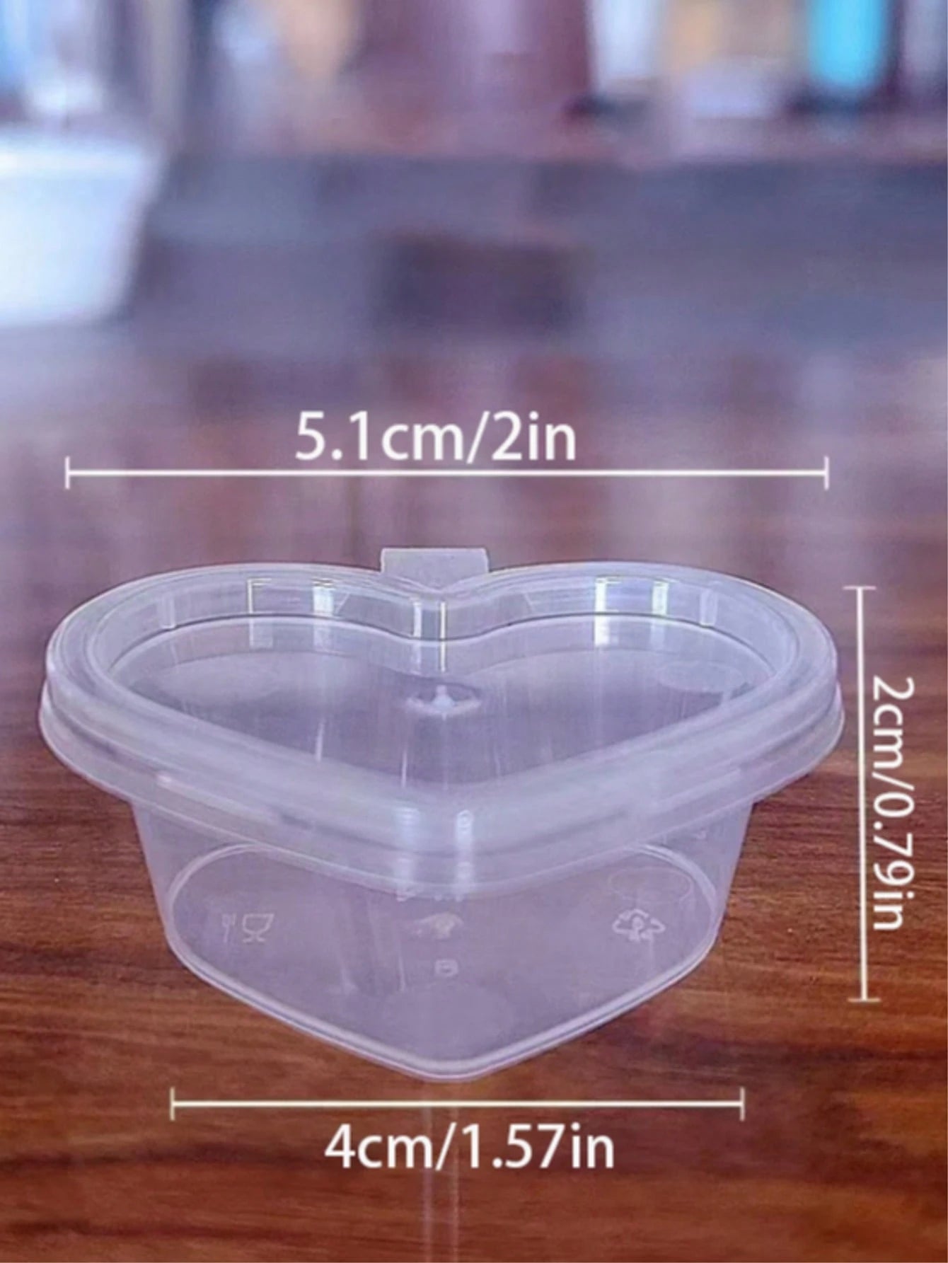 5/10/25/50pcs Heart-Shaped Disposable Plastic Cups With Leak-Proof Lids, Suitable For Whipped Cream, Jelly, Small Condiment Storage, Shot Glasses, Dipping Sauce, Salad Dressing, Pudding, DIY Liquid Ba