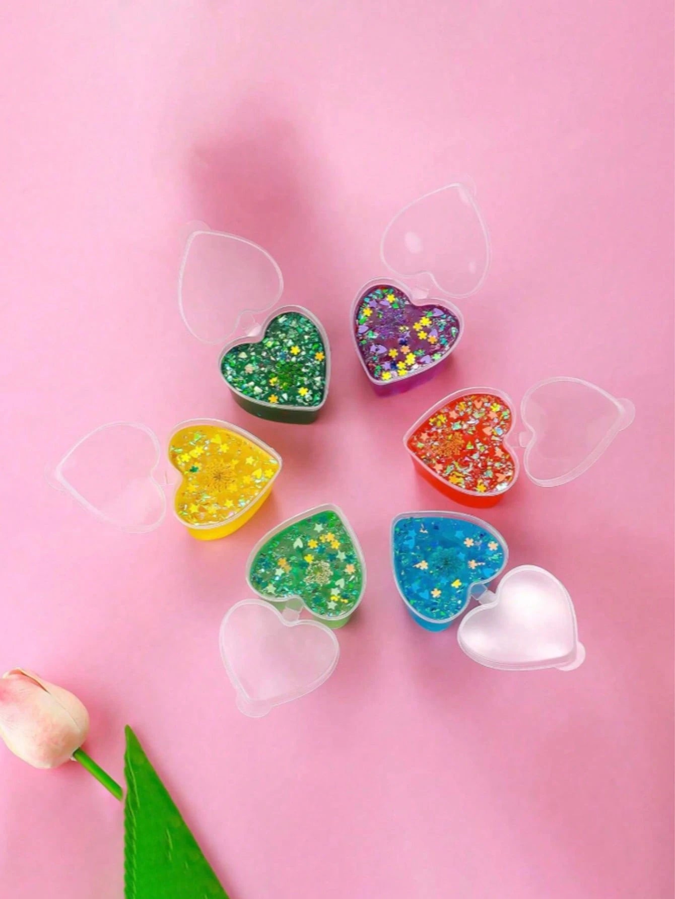 5/10/25/50pcs Heart-Shaped Disposable Plastic Cups With Leak-Proof Lids, Suitable For Whipped Cream, Jelly, Small Condiment Storage, Shot Glasses, Dipping Sauce, Salad Dressing, Pudding, DIY Liquid Ba