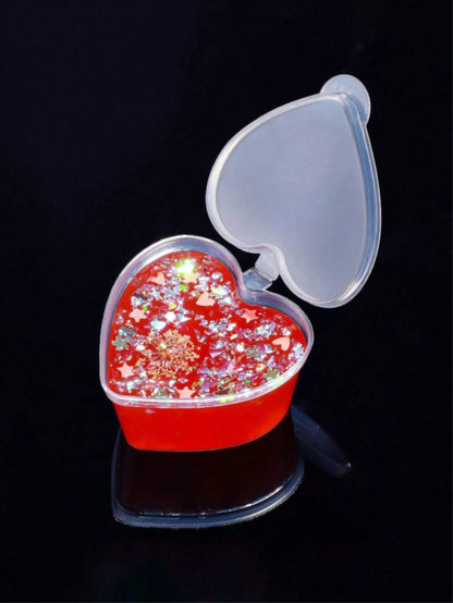 5/10/25/50pcs Heart-Shaped Disposable Plastic Cups With Leak-Proof Lids, Suitable For Whipped Cream, Jelly, Small Condiment Storage, Shot Glasses, Dipping Sauce, Salad Dressing, Pudding, DIY Liquid Ba
