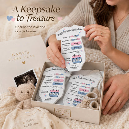 50/30/20PCS Baby Shower Prediction Advice Cards, Romper Shaped Gender Reveal Game, Mom To Be Party Supplies, Baby Shower Decorations