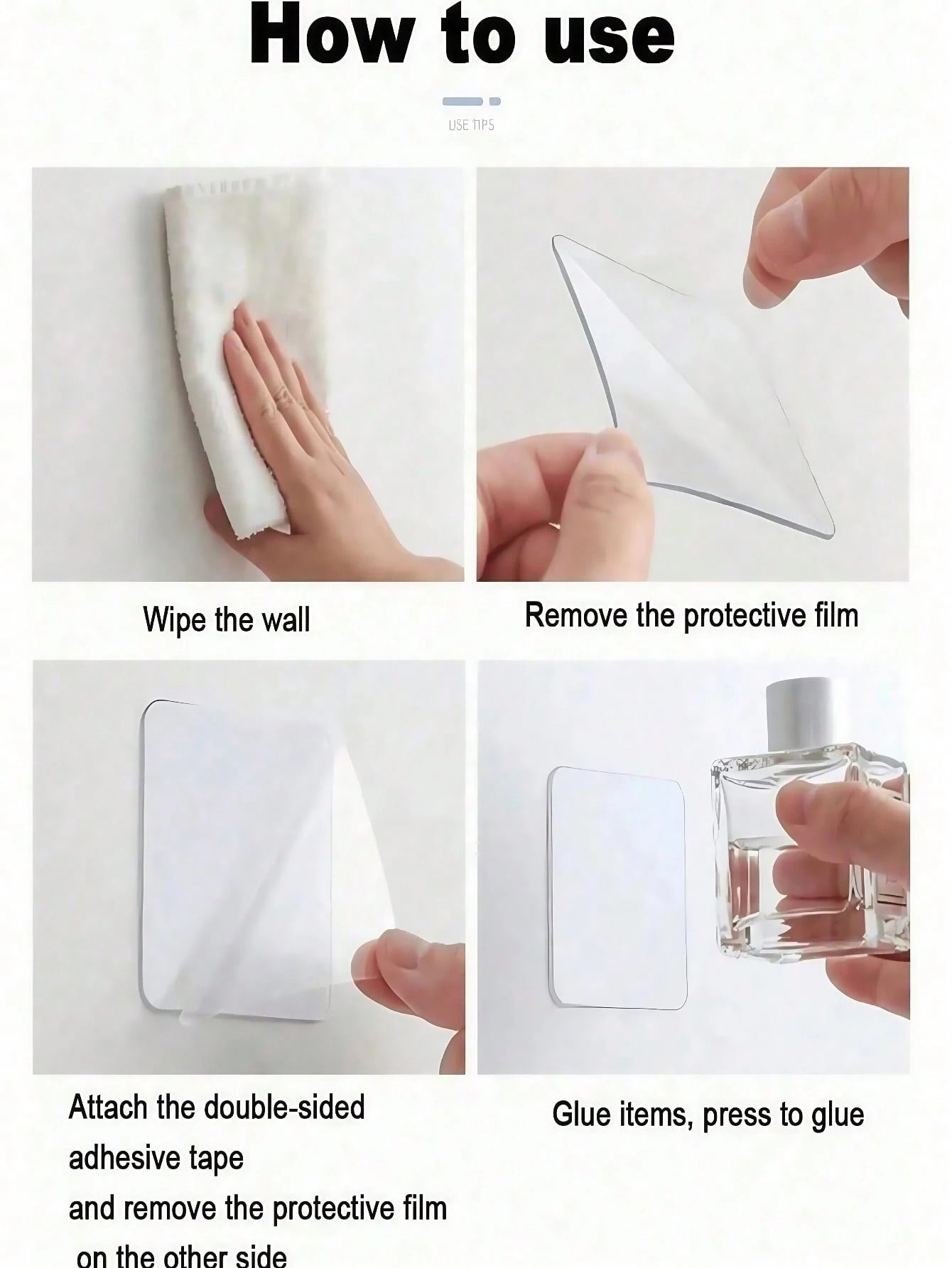 50pcs Heavy Duty Nano Double-Sided Adhesive Tapes, Waterproof Tapes, Square Transparent Nano Double-Sided Tape Stickers, Multi-Purpose Double-Sided Adhesive Tapes, Strong Adhesive Stickers For Wall Ha