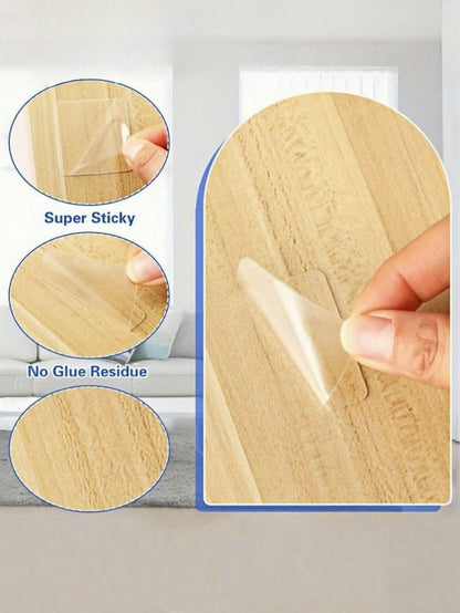 50pcs Heavy Duty Nano Double-Sided Adhesive Tapes, Waterproof Tapes, Square Transparent Nano Double-Sided Tape Stickers, Multi-Purpose Double-Sided Adhesive Tapes, Strong Adhesive Stickers For Wall Ha