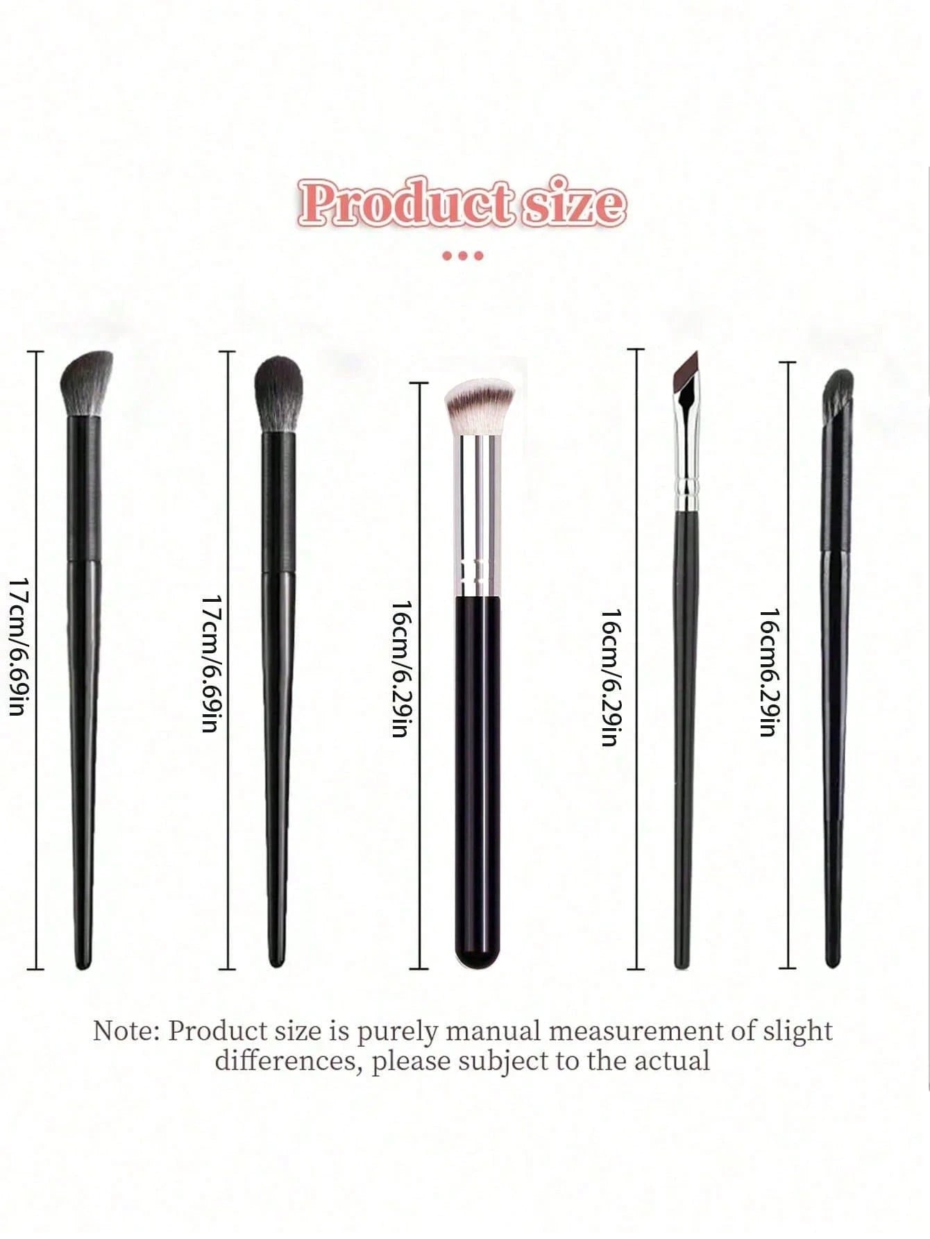 5pcs Contour Brush Set For Nose & Face, Eyeshadow, Highlight, Blending & Concealer, Makeup Tools,Brush Set,Makeup Brush Kit,Make Up Brush Set,Make Up Set Complete,Makeup Brush Set,Complete Makeup Kit