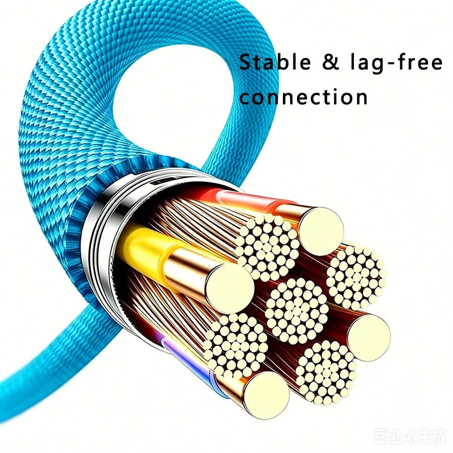 5pcs Fast Charging USB-A To Type-C Charging Cable, Suitable For Android Phones, Nylon Braided, Durable Phone Charging Cable, 1m Length, Compatible With IPhone, And Other Android Phones And Type-C Devi