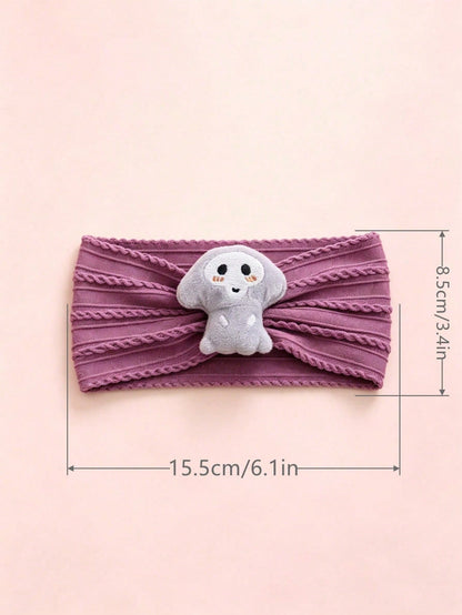 5pcs/Pack Baby Halloween Themed Headbands, Soft & Elastic, Breathable, Suitable For All Seasons, Perfect Gift, Ideal For Photo Shoots