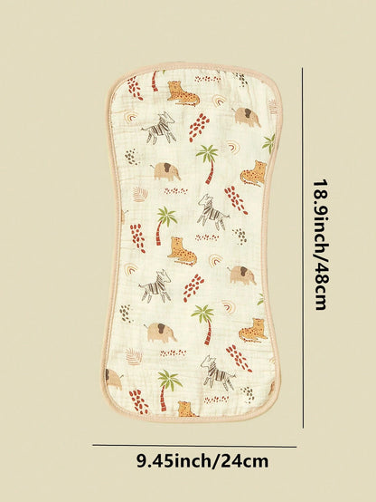 5pcs/Pack Cotton Muslin Bibs For Baby Boys Girls, Floral & Whale Print Burp Cloths, Soft & Versatile