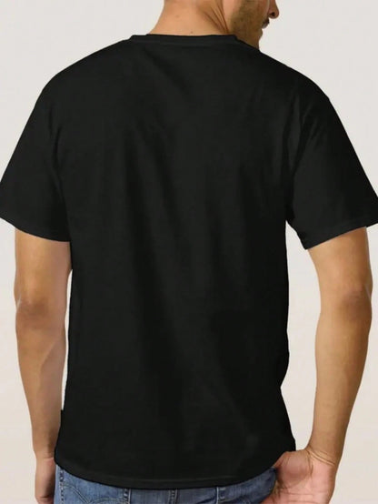 5pcs/Set 100% High-Quality Pure Cotton Men'S Round Neck T-Shirt Made From A Carefully Chosen, Offering Softness And While Being Durable And Fashionable Everyday Appearanc Soft And Comfortable, Suitabl