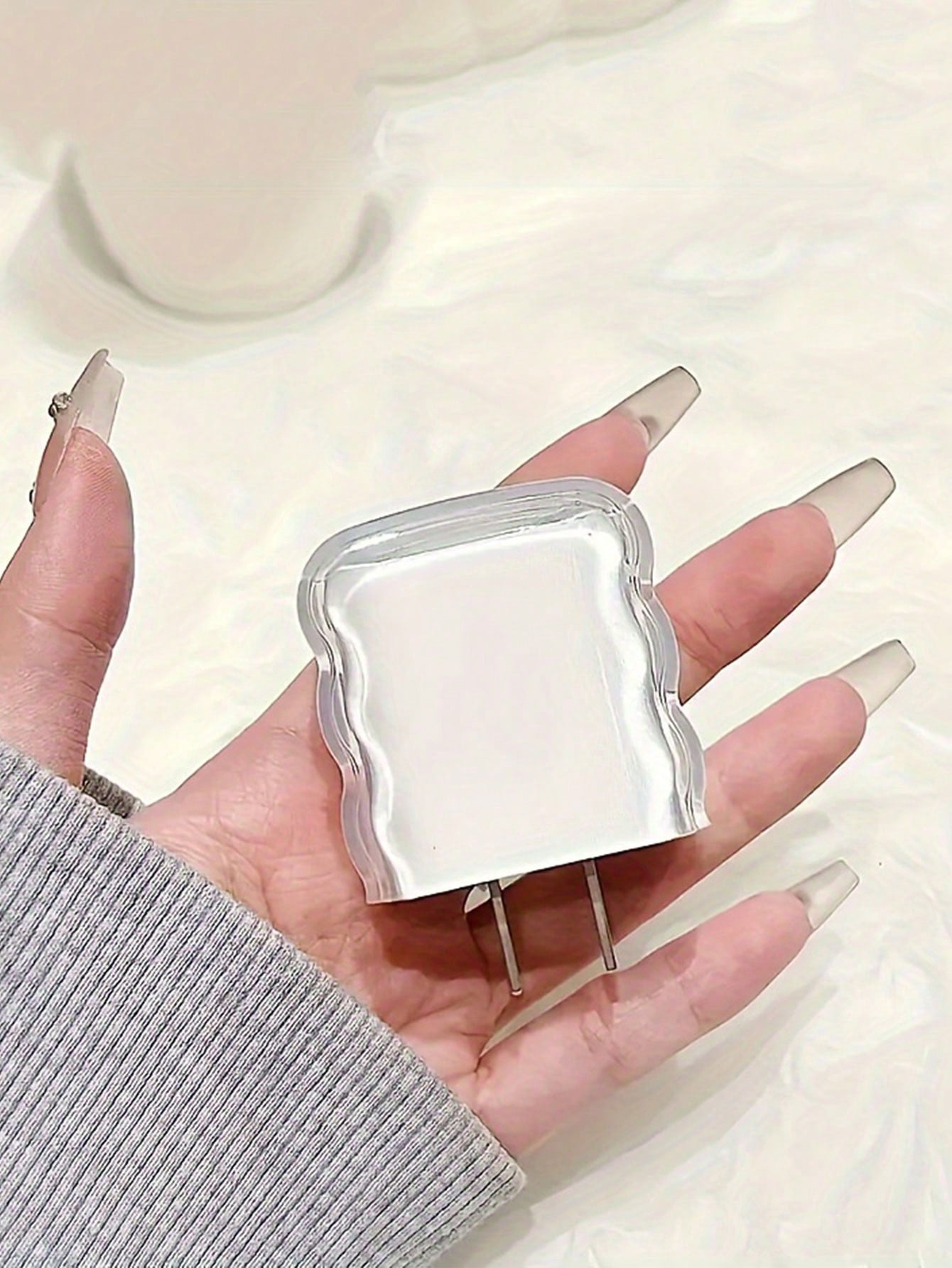 5pcs/Set Transparent Wave-Shaped Protective Case Compatible With IPhone 11/12/13/14/15/20w Charger & Cable Cable Protector, Charger Protector