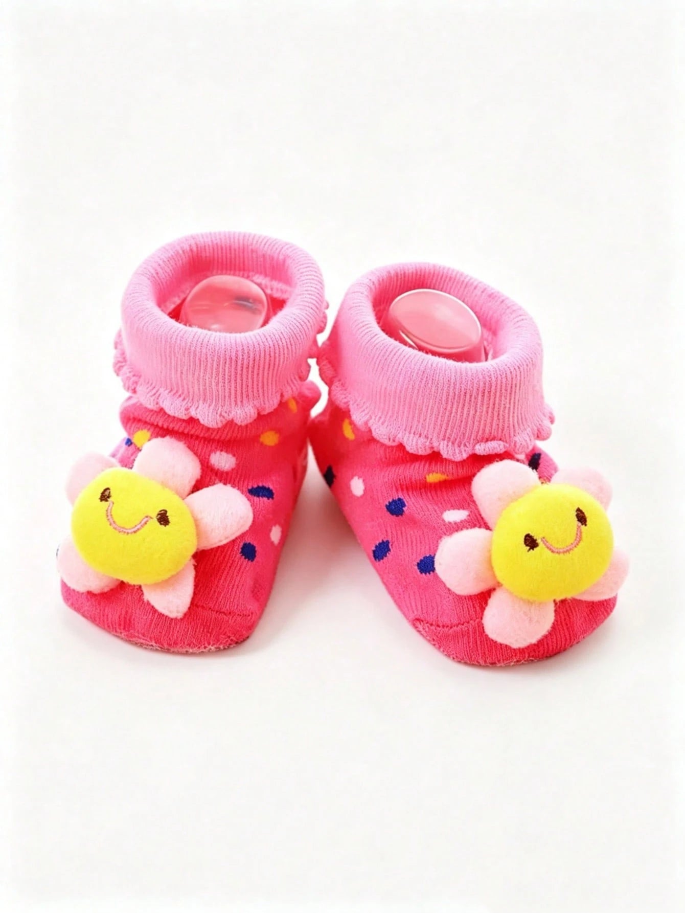 6/1 Pair Baby 3D Cartoon Animal Non Slip Ankle Socks, Panda Frog Bear Elephant Star Flower Doll Decor Striped Soft Newborn Infant Floor Funny Socks