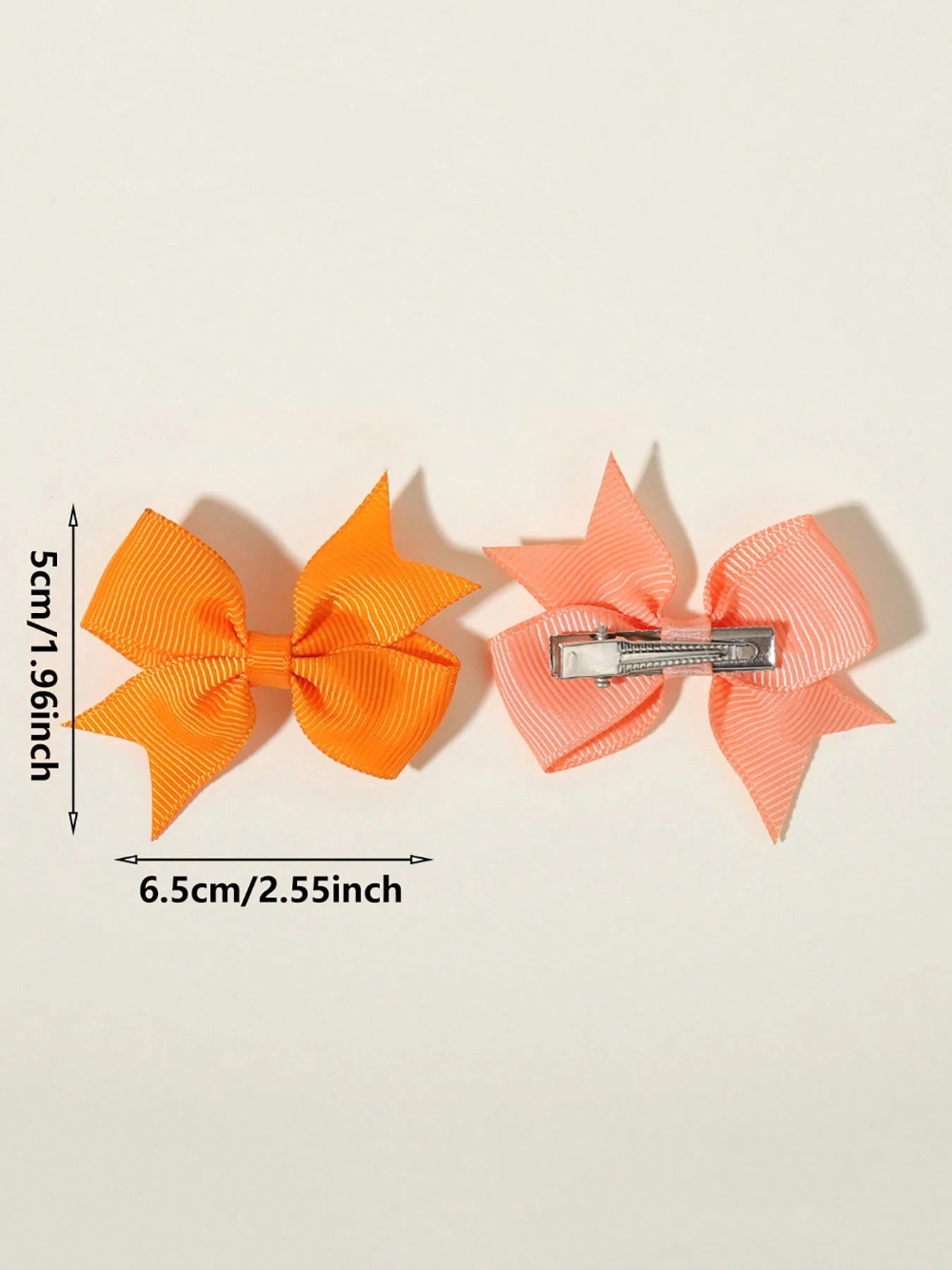 6/20/40/60pcs Rainbow Color 3D Cute Bow Hair Clips, Seamless Hair Accessories For Girls, Suitable For Daily Wear, Party, Photo Shoot