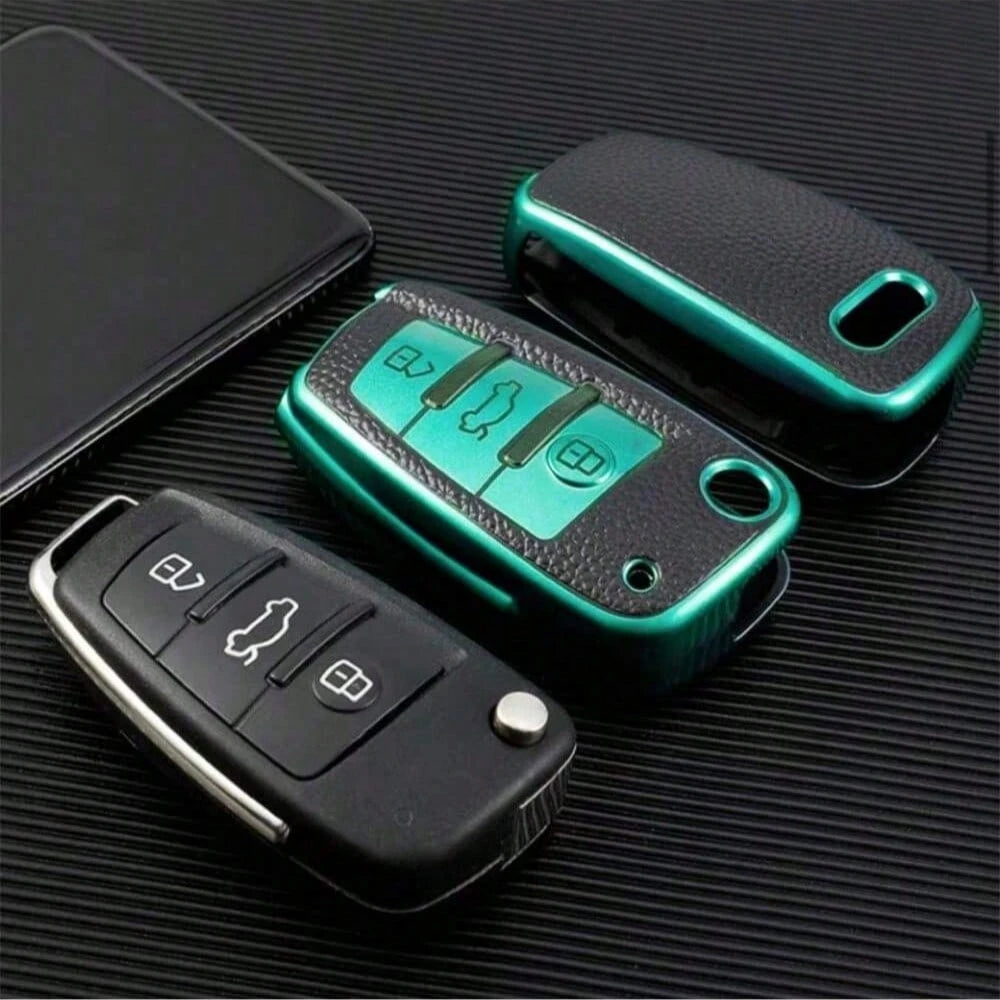 6 3 5 Passat Touran Bora Golf 4/5/6 Tiguan Jetta Lavida Octavia Car Key Protective Cover Anti-Drop Anti-Dust Key Pouch